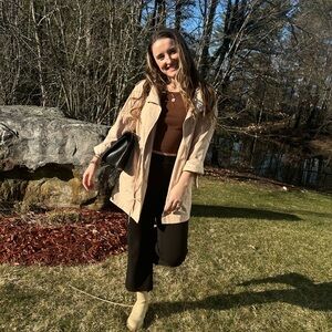 Beige Trench Coat - Small